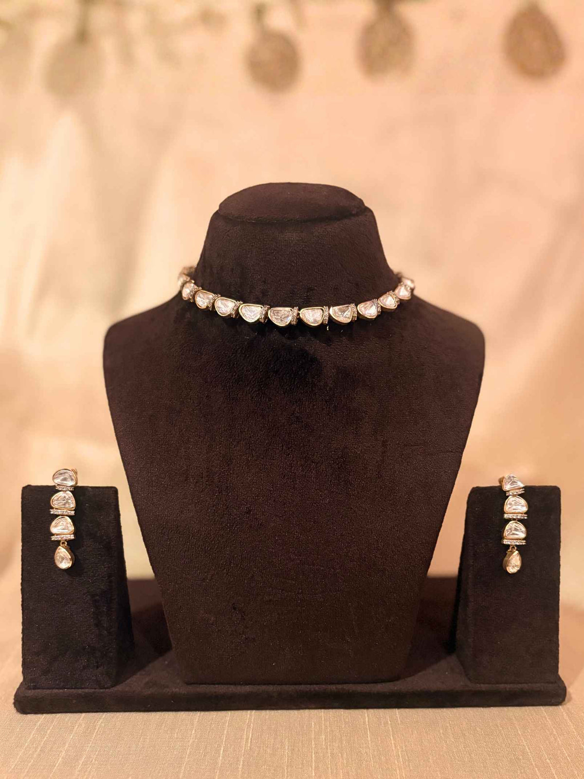 Amanat Polki Necklace Set