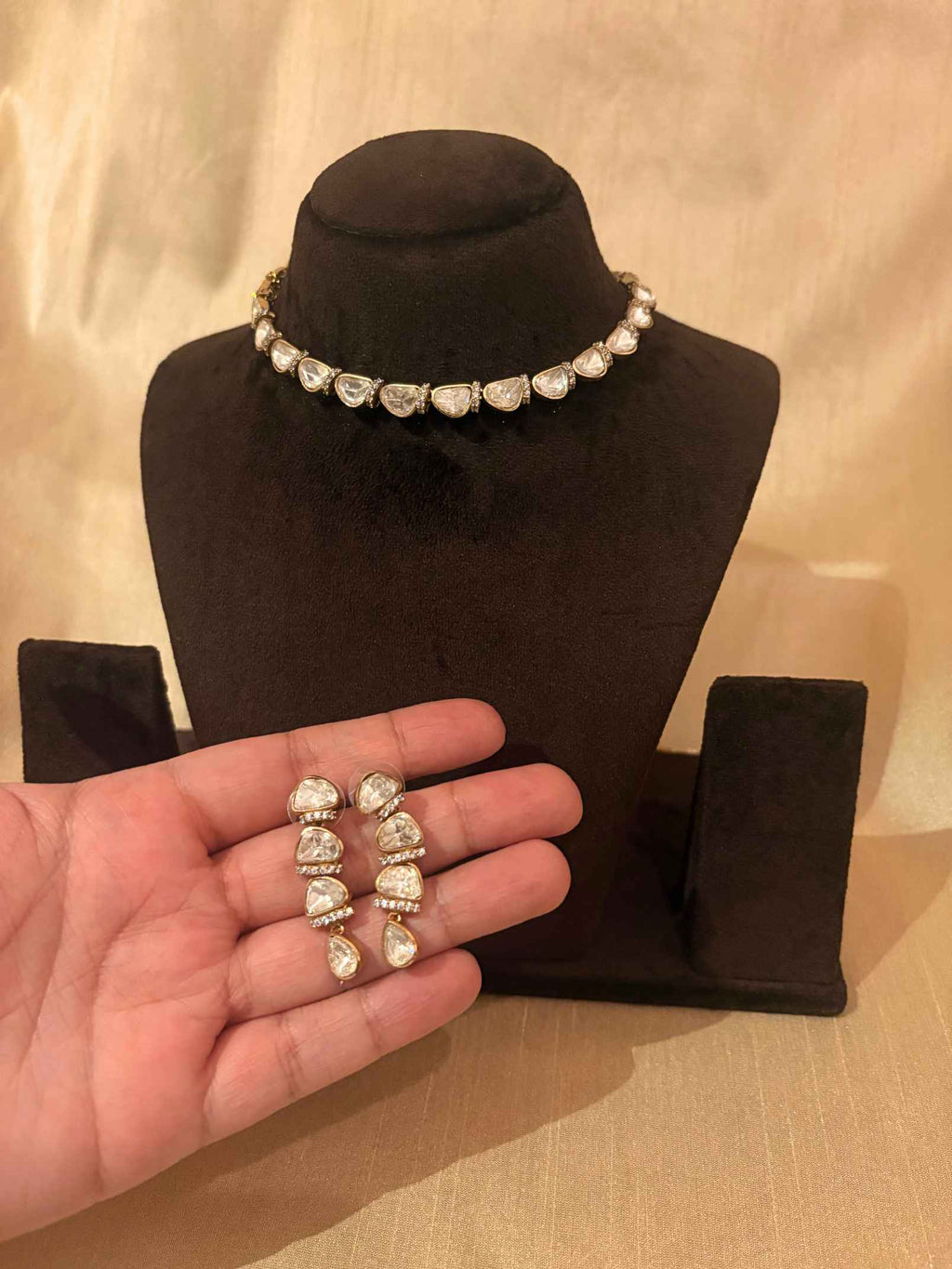 Amanat Polki Necklace Set