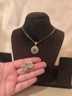 Gul Polki Pendant Set