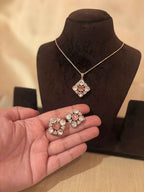 Khaas Polki Pendant Set