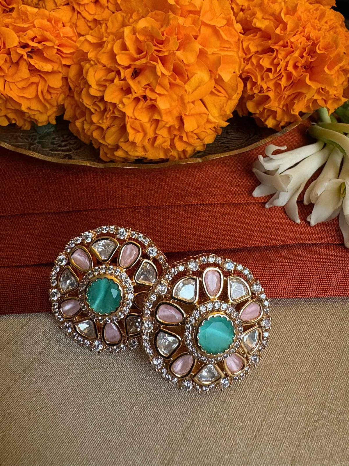 Khwaaish Polki Studs