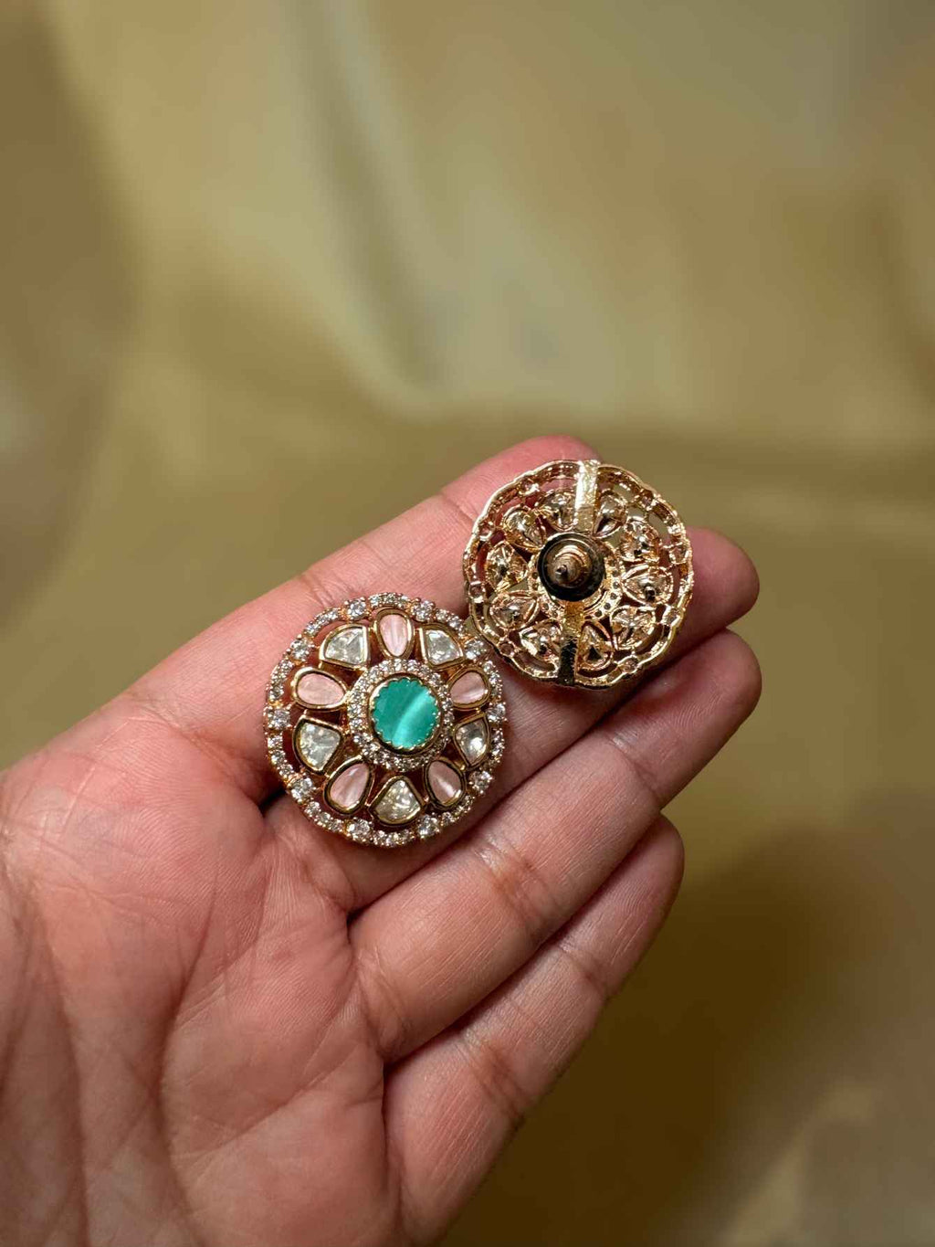 Khwaaish Polki Studs