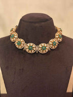 Nayaab Mossanite Polki Necklace Set