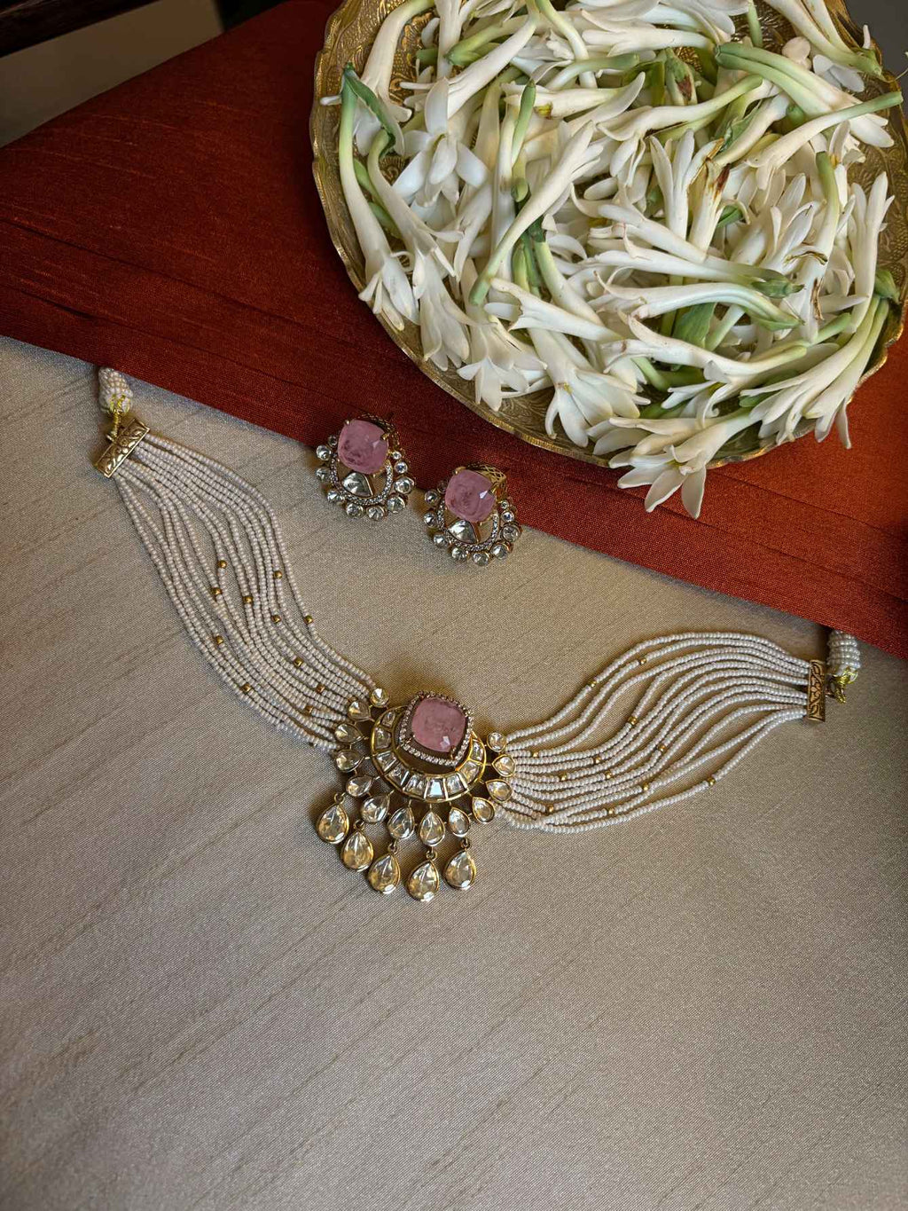 Nazakat Polki Necklace Set