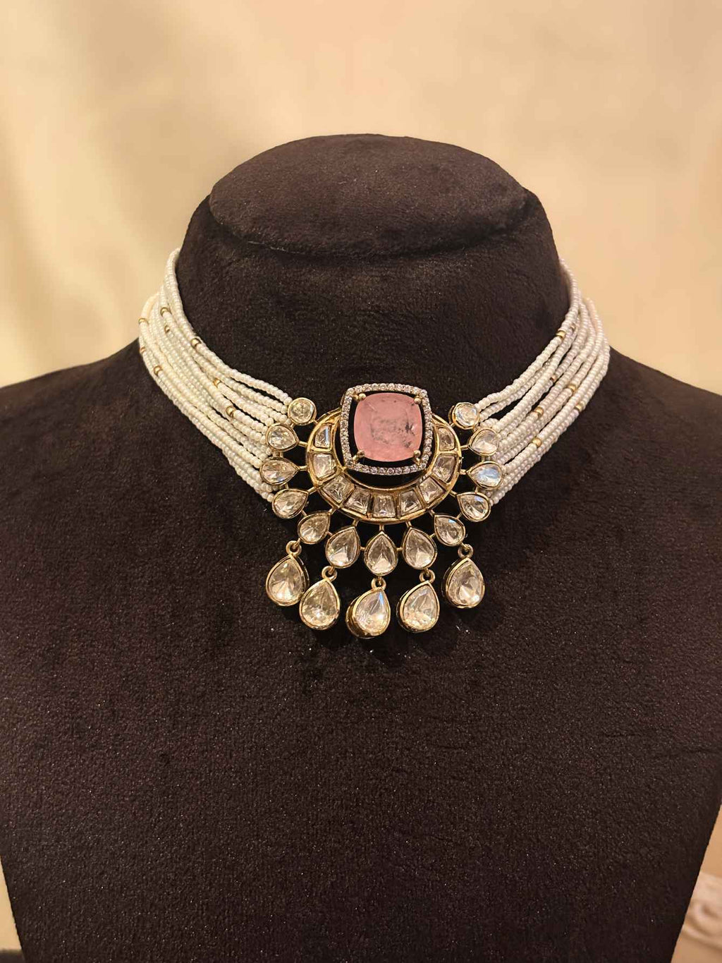 Nazakat Polki Necklace Set