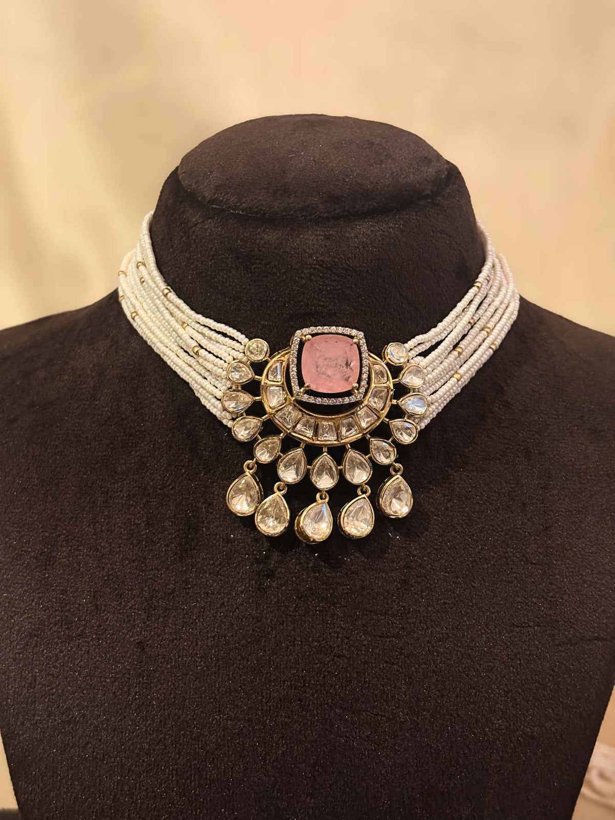 Nazakat Polki Necklace Set