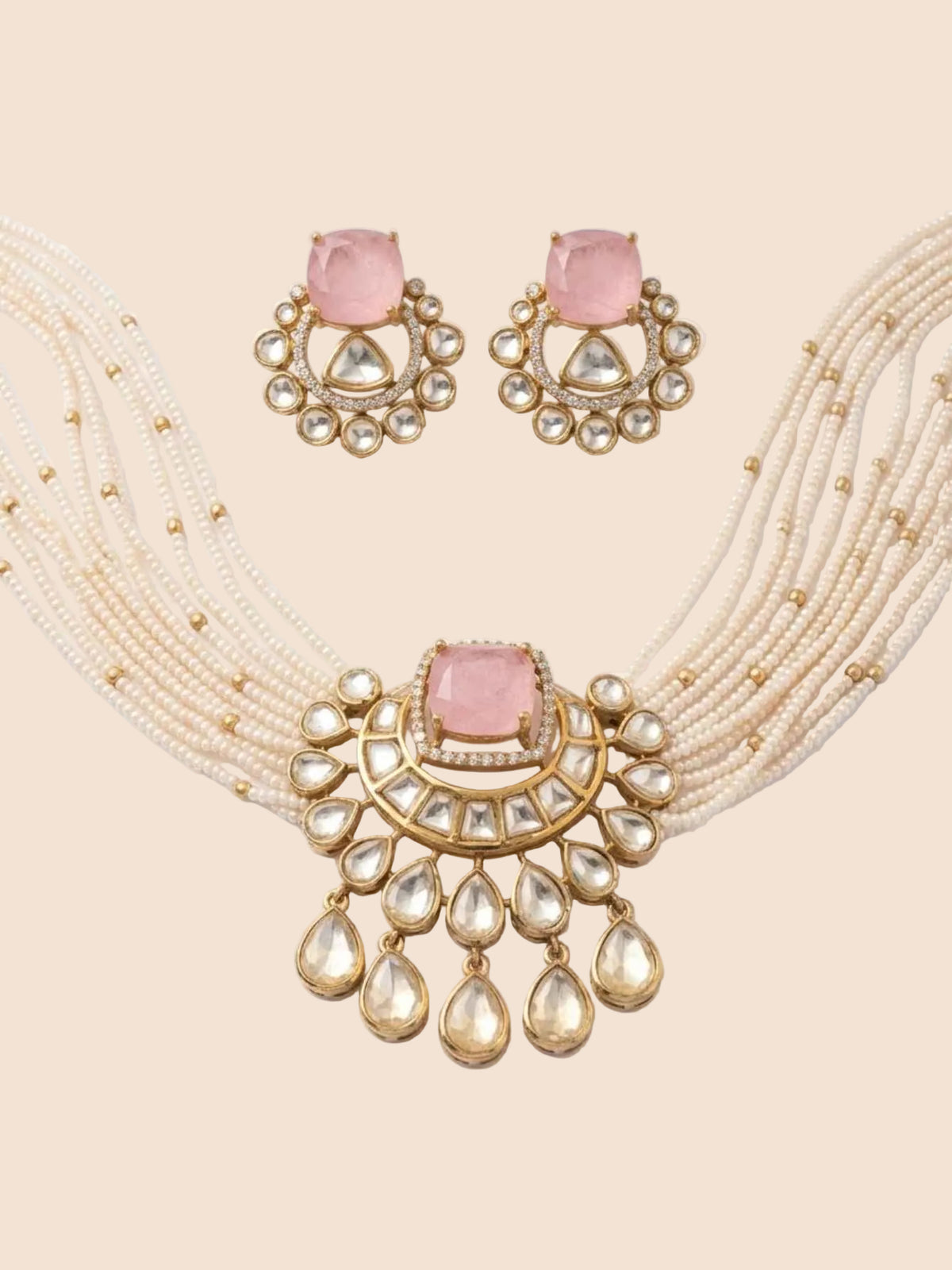 Nazakat Polki Necklace Set