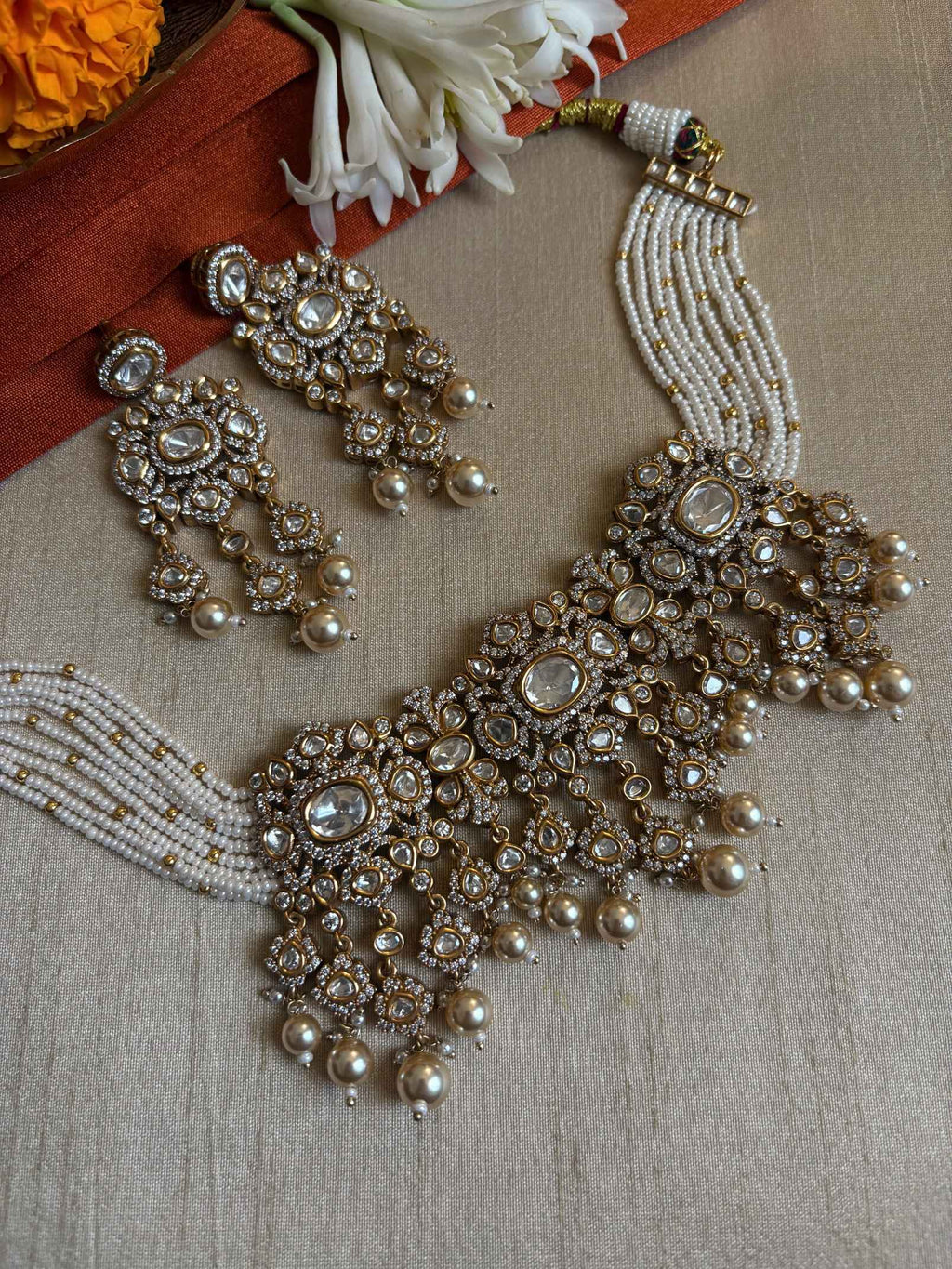 Talluq Polki Necklace Set