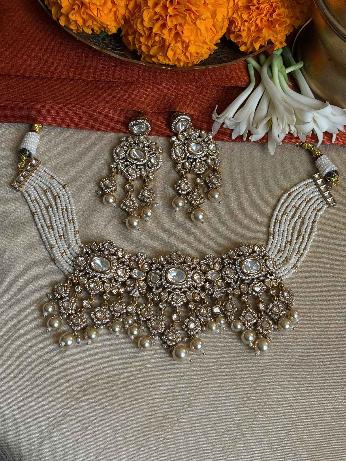 Talluq Polki Necklace Set