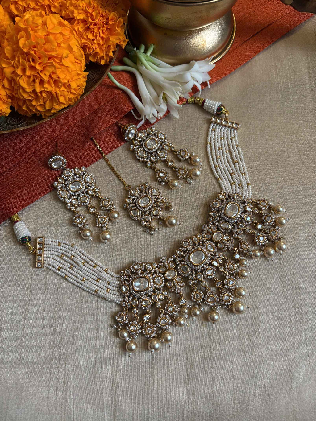 Talluq Polki Necklace Set