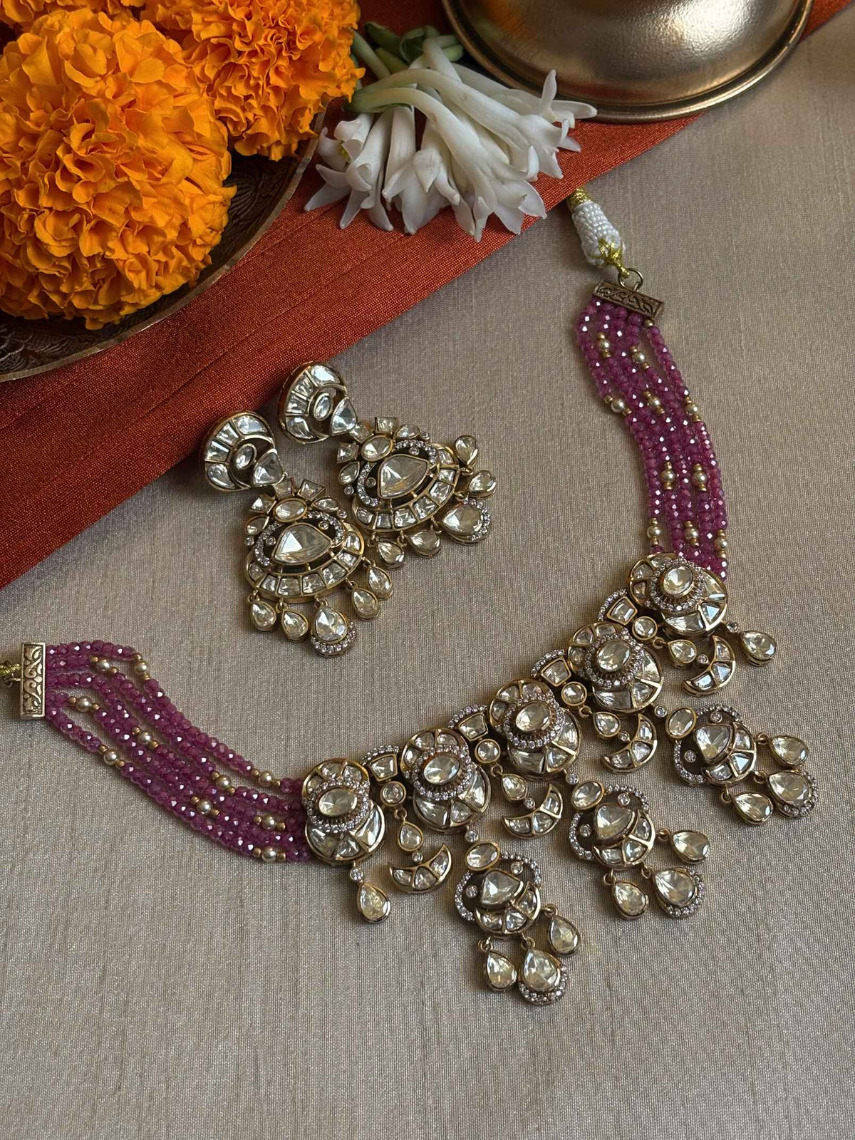 Tamanna Polki Necklace Set