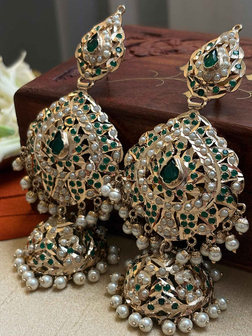 Alfaaz Jadau Earrings
