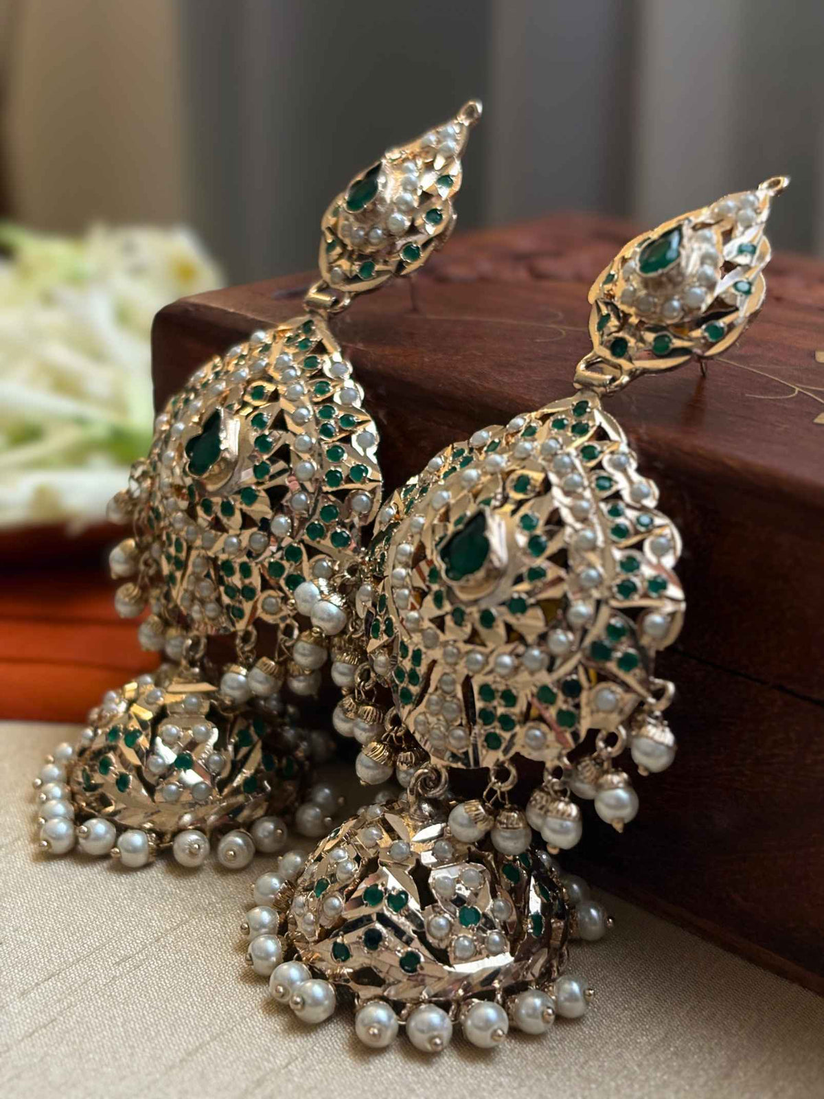 Alfaaz Jadau Earrings