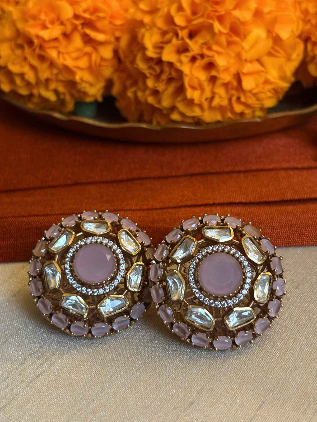 Rooh Polki Studs