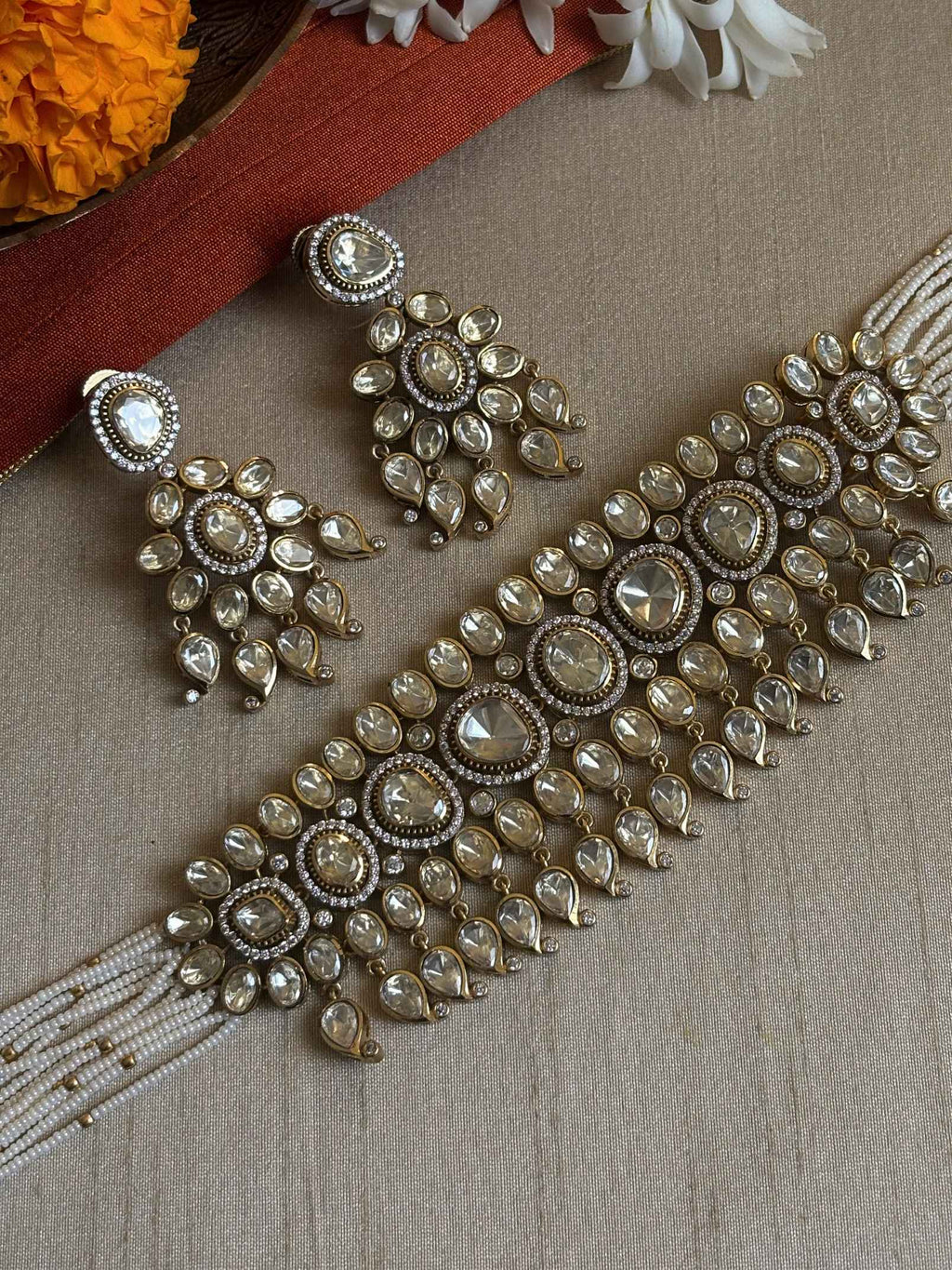 Wajood Polki Necklace Set