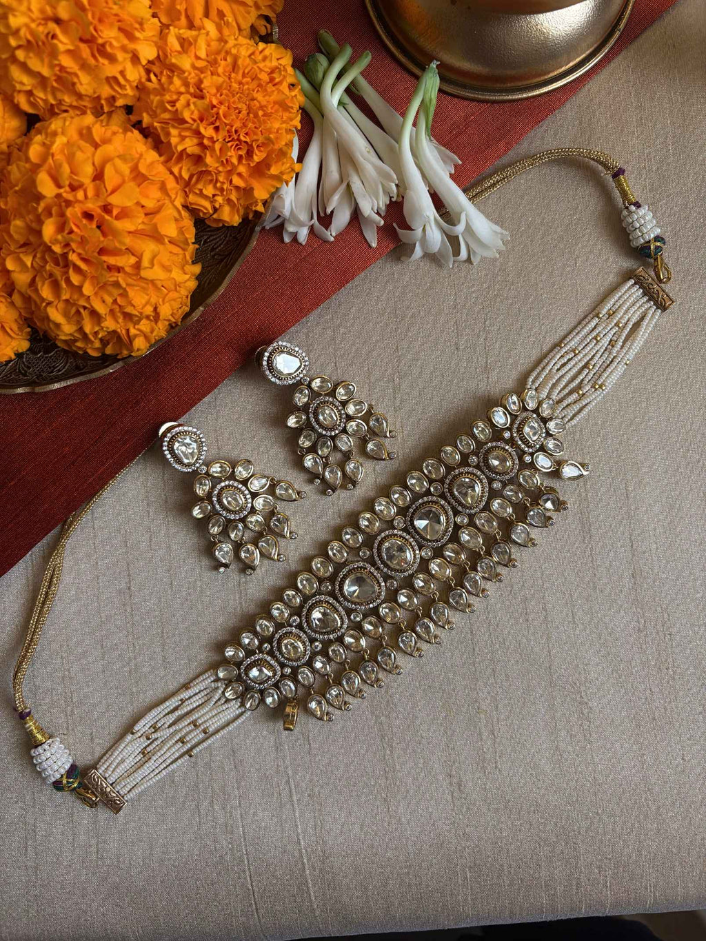Wajood Polki Necklace Set